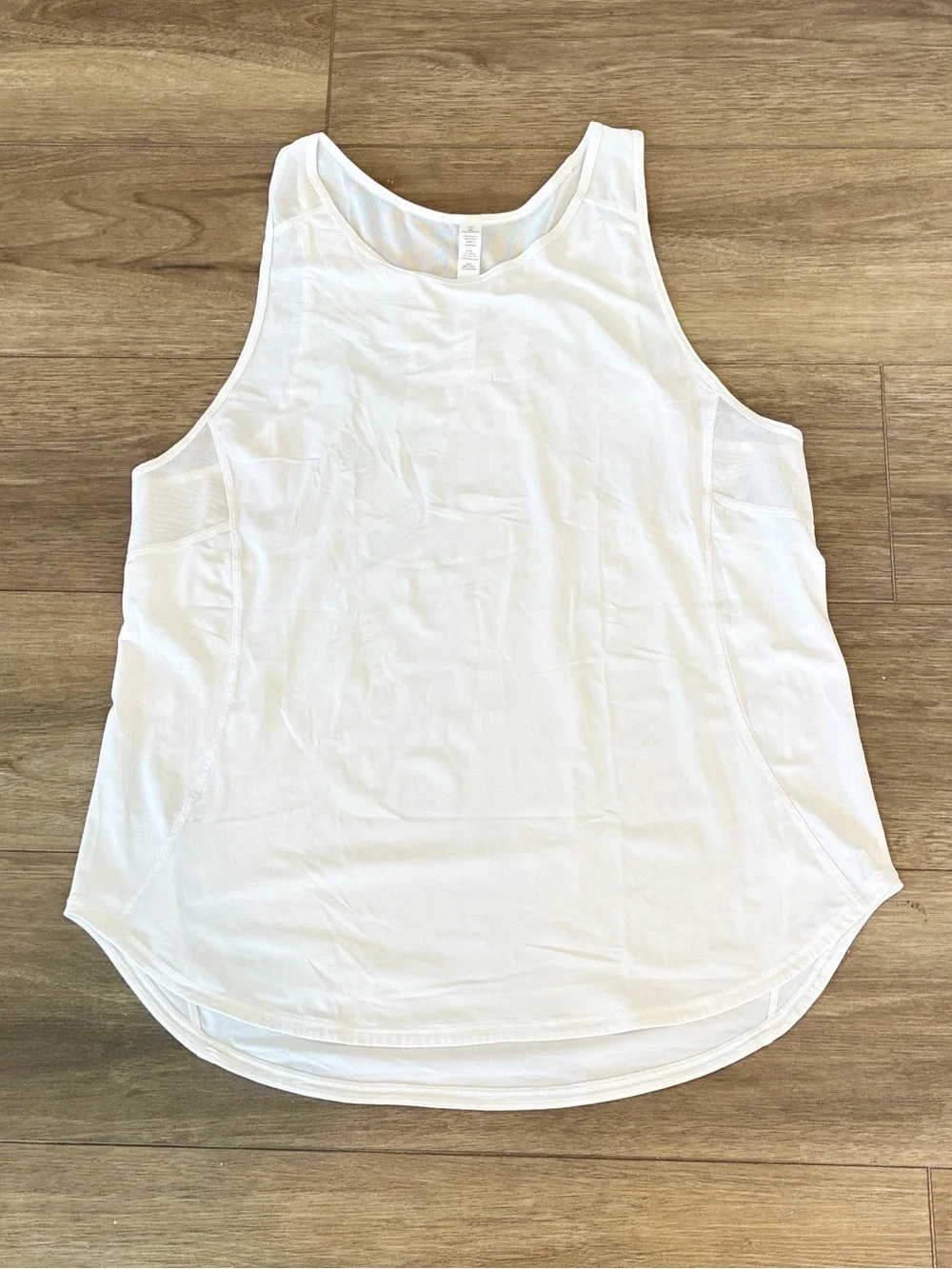 Like New Lululemon White Racerback Workout Tank Top Size 10 - Picture 1 of 10